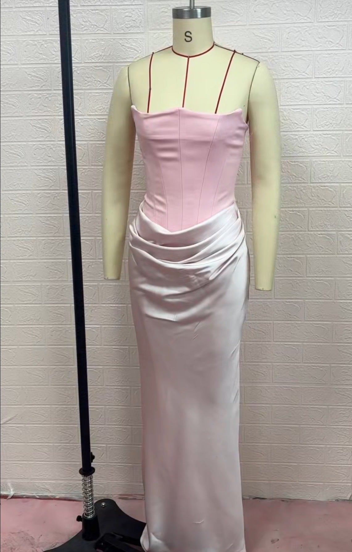 Pleated Bodysuit Dress